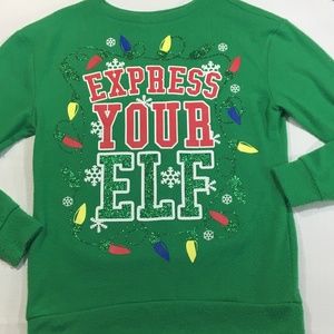 Express You Elf Christmas Lights Sweatshirt Soft